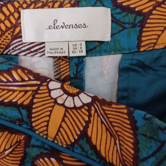 Anthropologie Elevenses Birds of Paradise Floral Print Shorts - Picture 7 of 9